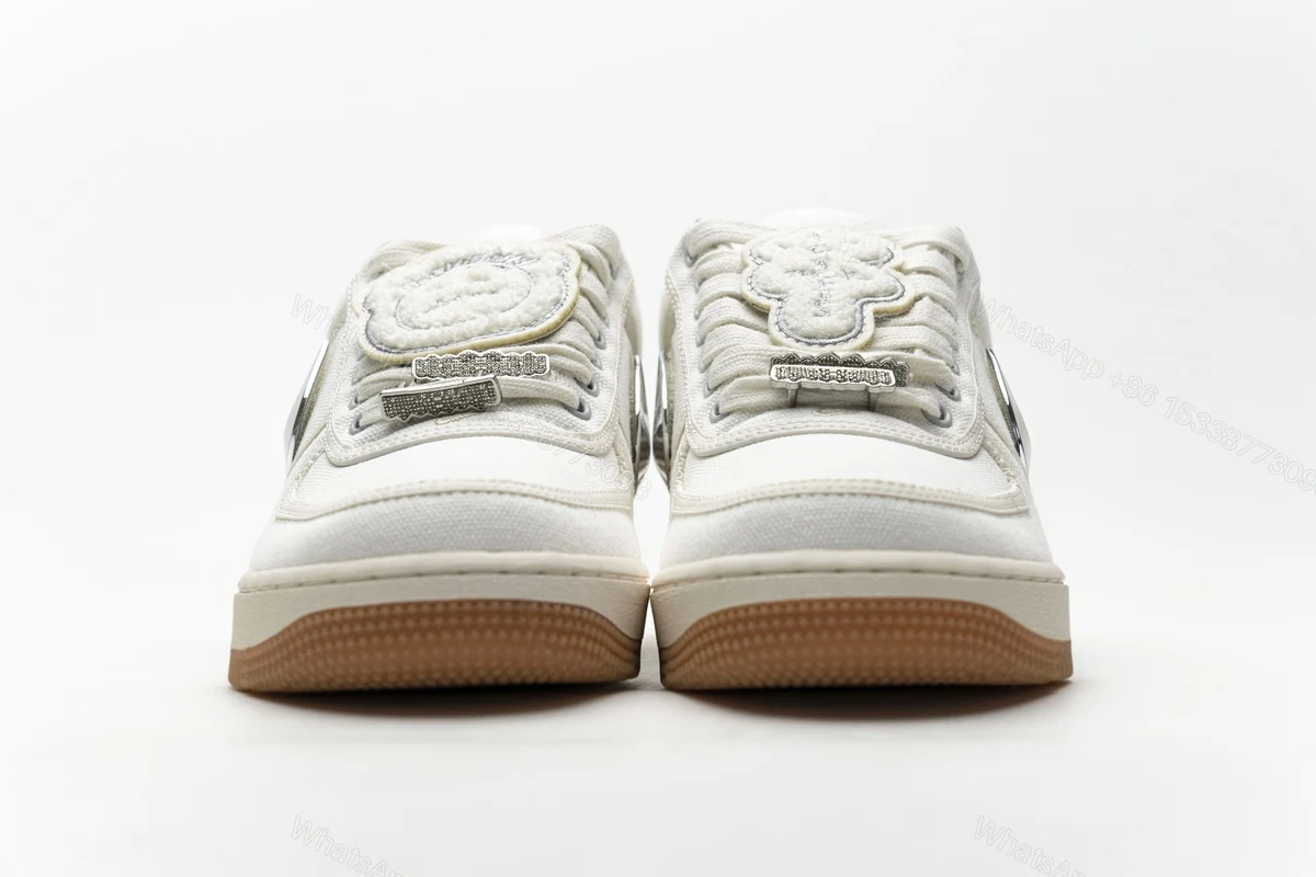 View 3 of Travis Scott x Nike Air Force 1“Sail” AQ4211-101