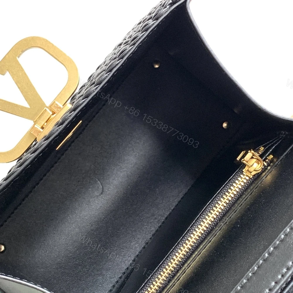 View 5 of VALENTINO VLOGO TOP HANDLE BAG BLACK 22CM