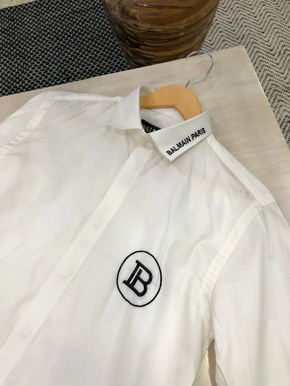 View 11 of FIRST COPY BALMAIN COTTON LYCRA SHIRTS SATIN SHIRTS