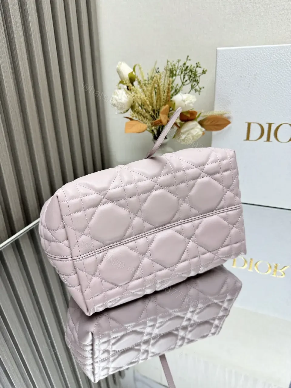 View 8 of Lilac Quilted Handbag Set — Luxe Everyday Chic, 2-Piece