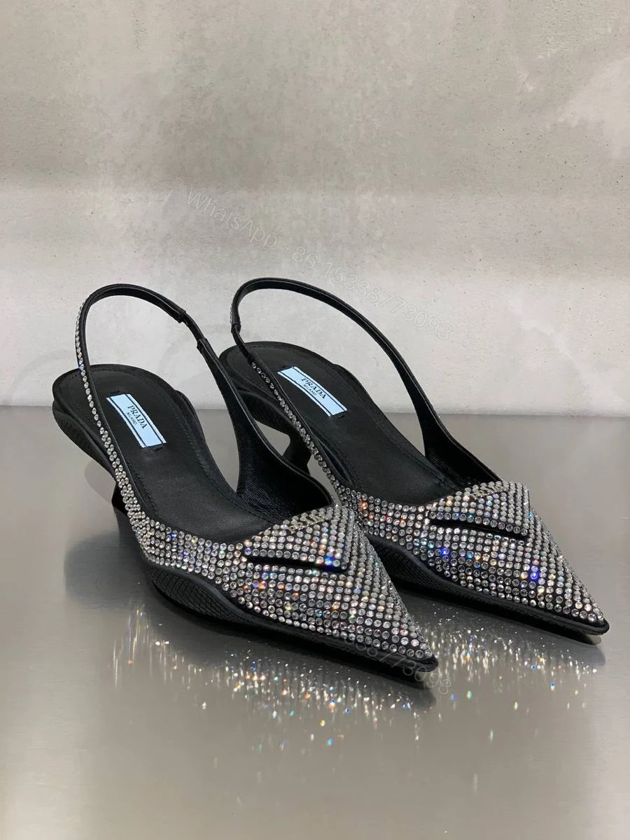 FIRST COPY PRADA KITTEN SWAROVSKI HEELS — view 1