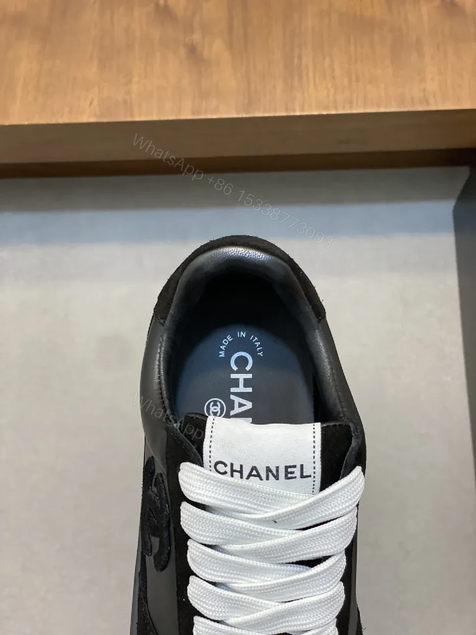 View 3 of Chic Black Sneaker: Patent, Suede, Luxe Casual Comfort