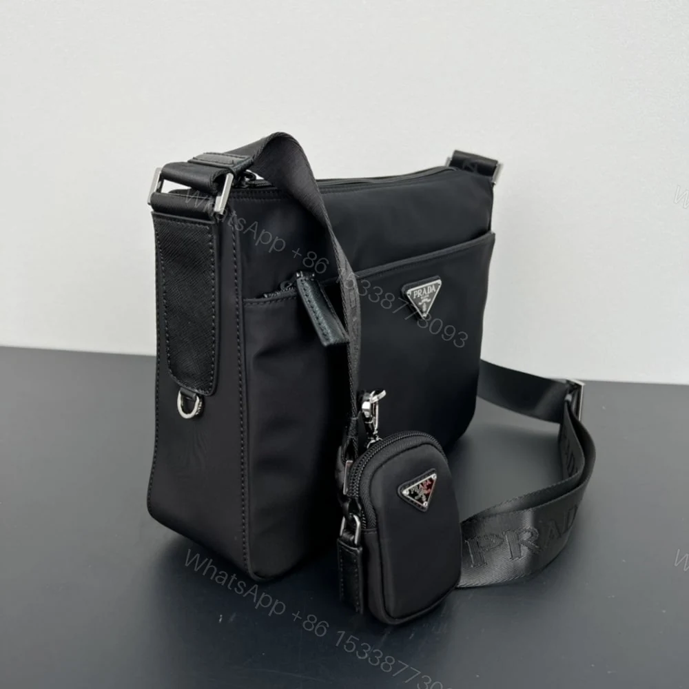 View 3 of PRADA RE NYLON BAG BLACK 30CM 1BC421 RV44 F0002 V D1M