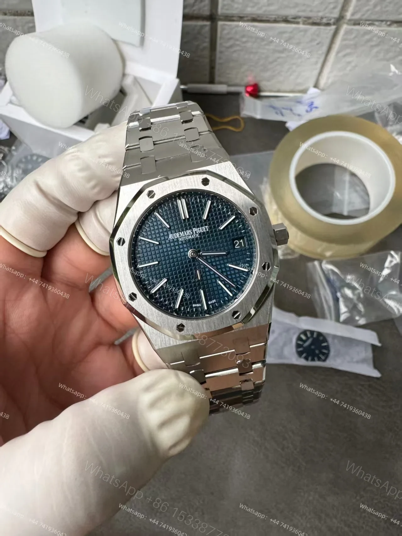 View 6 of Audemars Piguet Super Clone Royal Oak “Jumbo” Extra-Thin 15202ST 39mm
