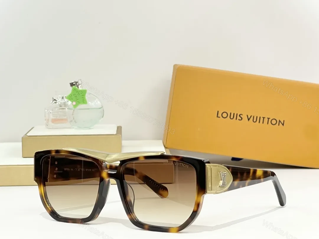 View 9 of Statement Edges: Bold Square Frames with LV Detailing Eyewear