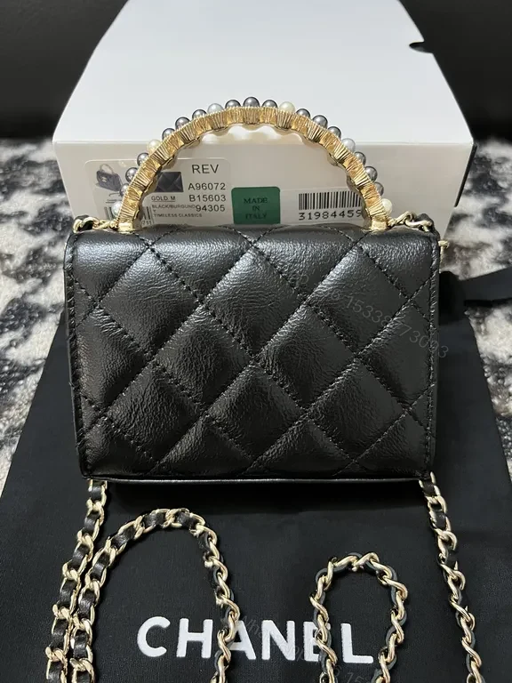View 4 of Chanel-Inspired Quilted Mini Crossbody: Luxe Everyday Bag
