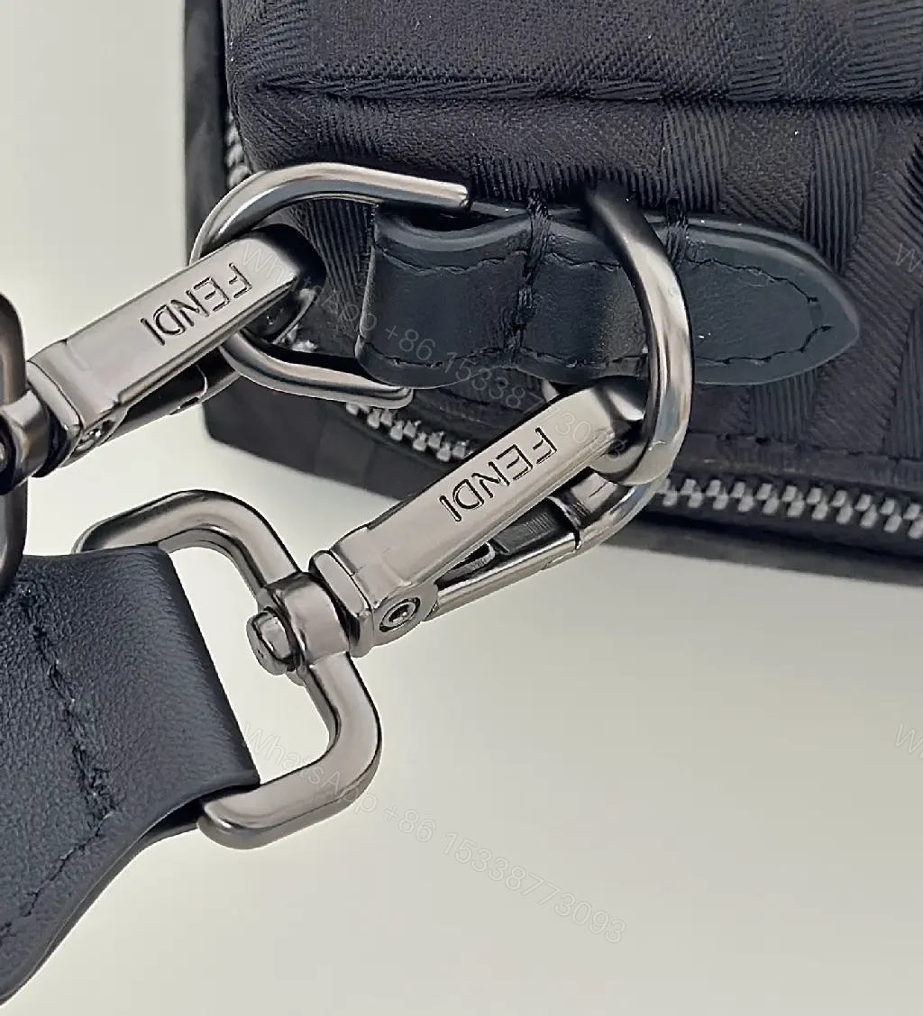 View 6 of Compact Luxury Crossbody: Monogram Texture Handbag