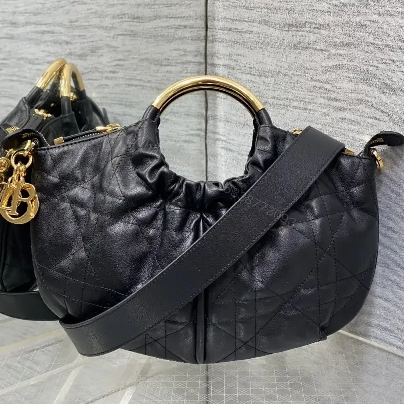 高仿Dior*Walk'n系列M451M900小牛皮手提單肩包黑色免檢版 — view 1
