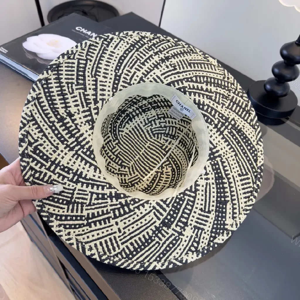 View 7 of Bold Geometric Hat with Luxe Pin—Premium Texture, All-Day Comfort