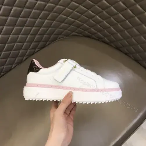 View 2 of LOUIS VUITTON TIME OUT SNEAKER IN WHITE AND PINK – LSVT364