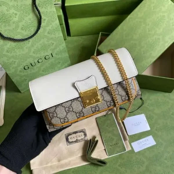View 7 of Gucci Clutch Women’s Crossbody Bag with High Quality Monogram Pattern 19x10cm