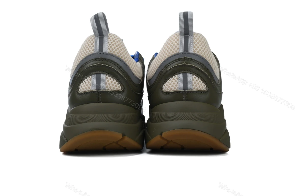 View 3 of Dior B22 Sneakers Olive Green