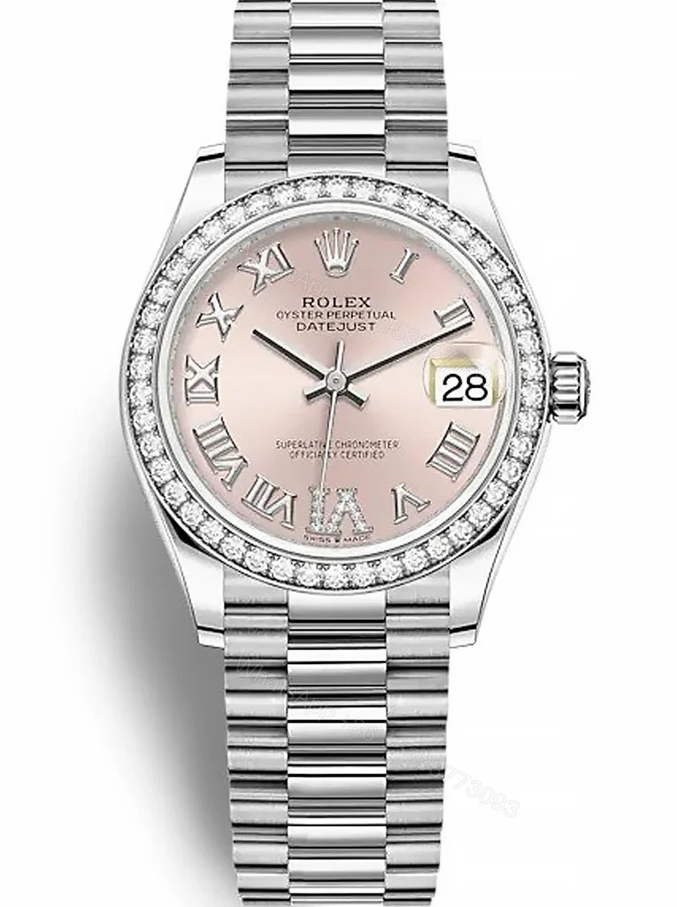Replica Rolex Datejust Pink set with diamonds Dial 278384RBR 31 mm — view 1