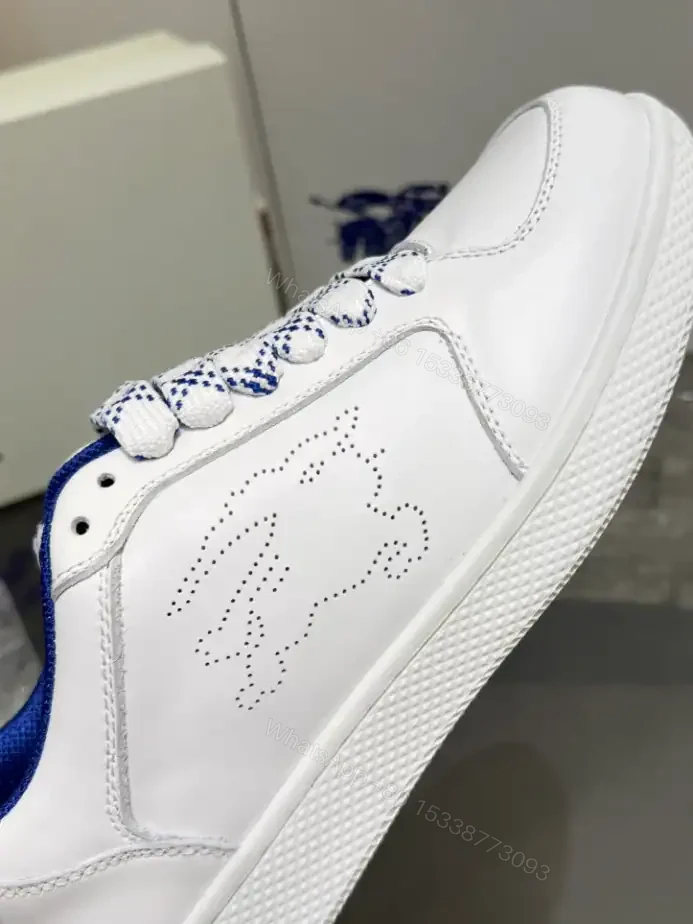 View 5 of BURBERRY LEATHER STOCK SNEAKERS IN WHITE – BBR091