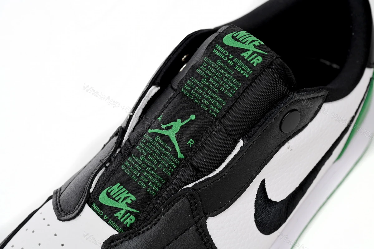View 6 of Air Jordan 1 Low Black Green AV3918-228