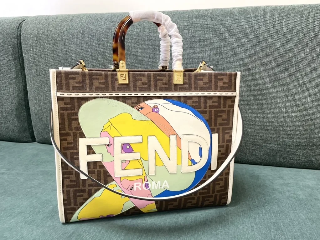 Bold Fendi-Inspired Canvas Handbag: Modern Luxury — view 1