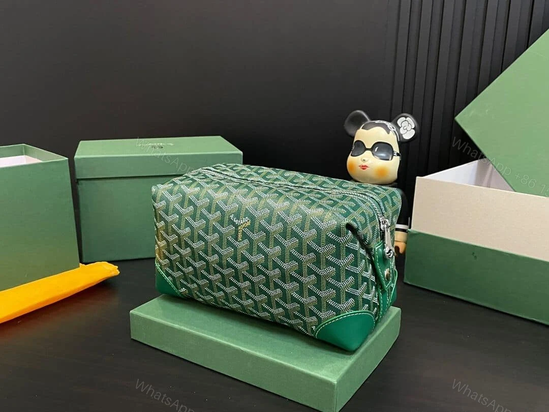View 9 of GOYARD BOWLING 25 TOILETRY BAG GREEN 23CM BOWLIN025TY09CL09P