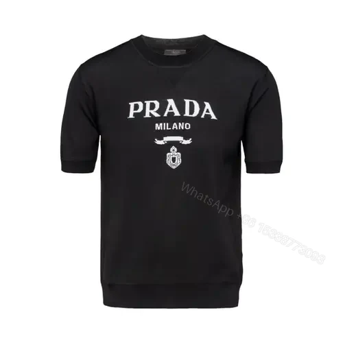 Prada Superfine wool crew-neck sweater t shirt — view 1