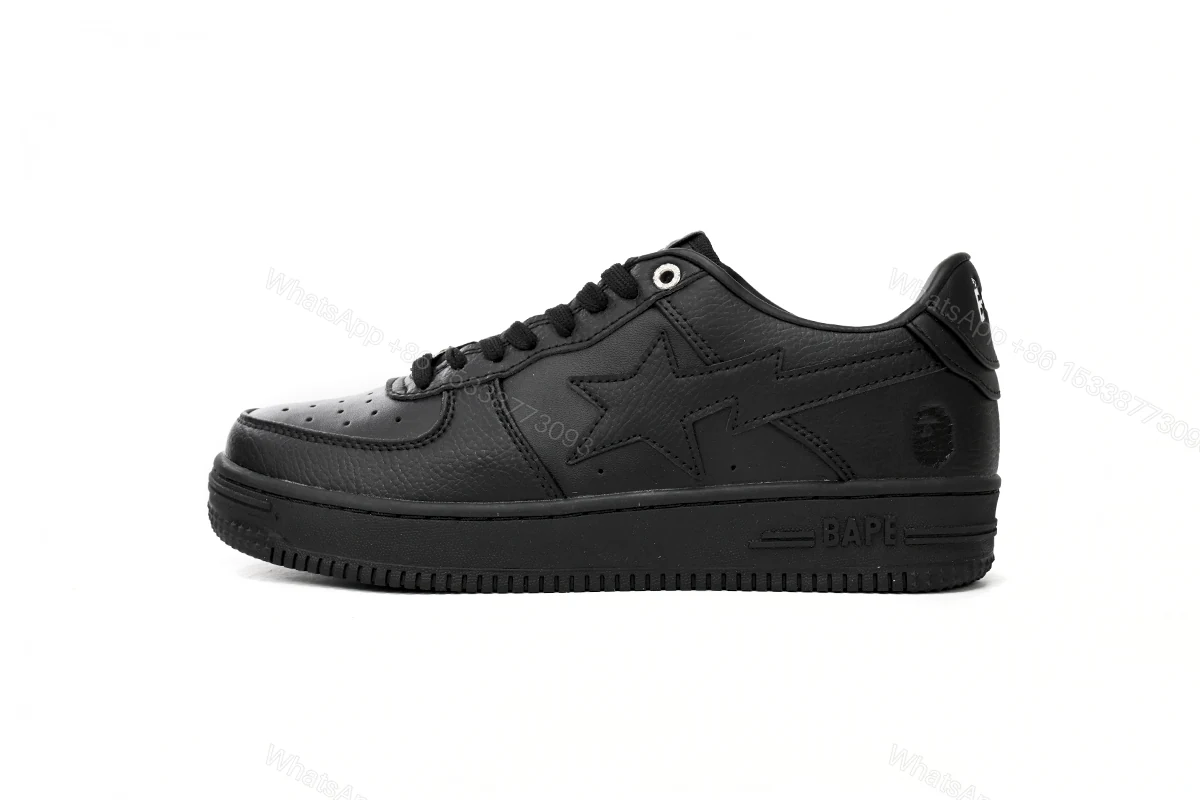 View 10 of A Bathing Ape Bape Sta Low Black 1J30 -191- 013