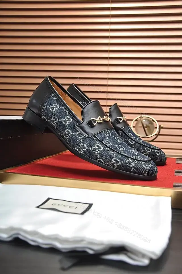 View 8 of GUCCI JORDAAN GG LOAFER IN BLUE – LDG22