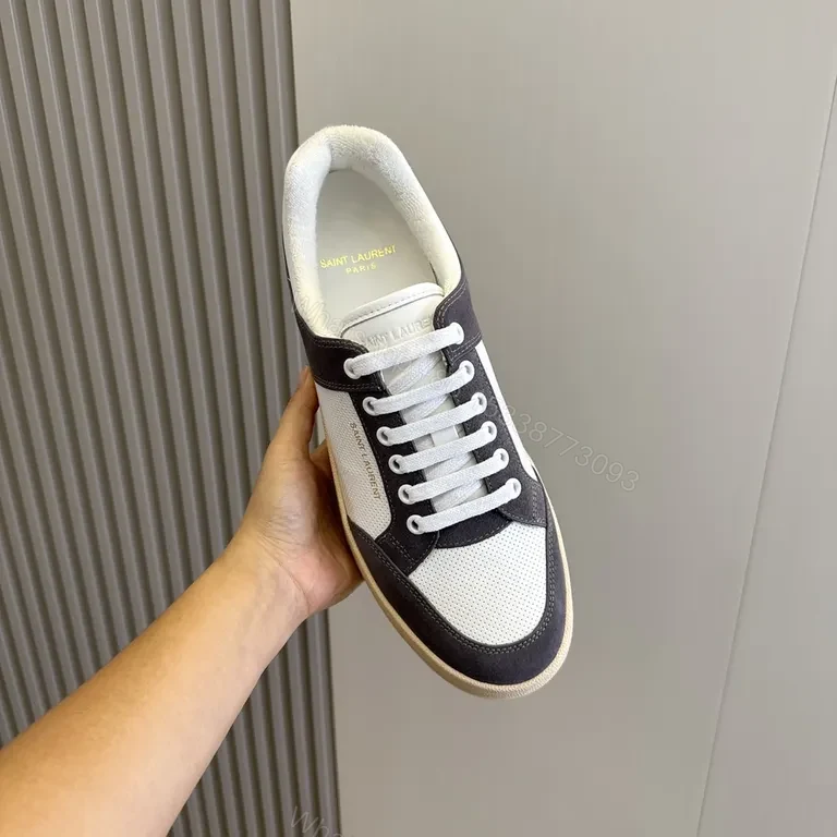 View 5 of White Mesh Navy Suede Sneaker â€“ Luxury City-Style Comfort