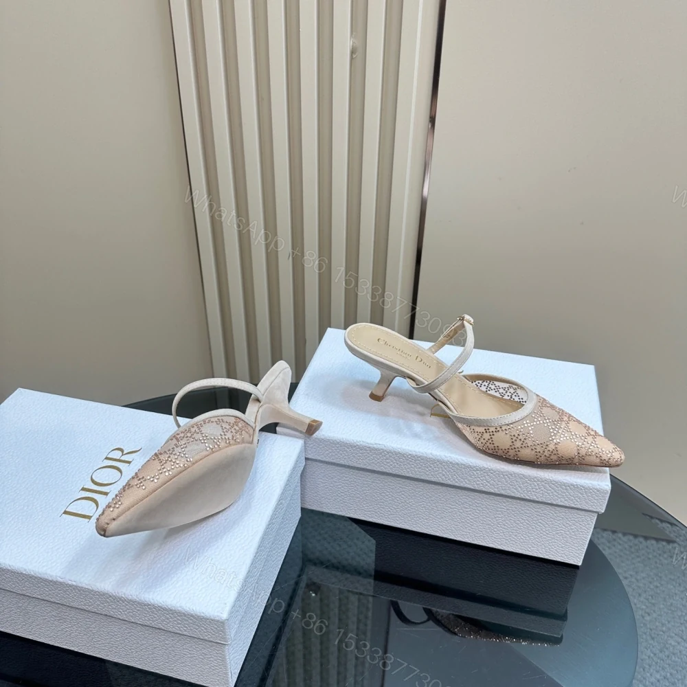 View 6 of 高仿Dior*Capture系列KCV299尖頭塔扣高踭鞋6.5CM裸色免檢版