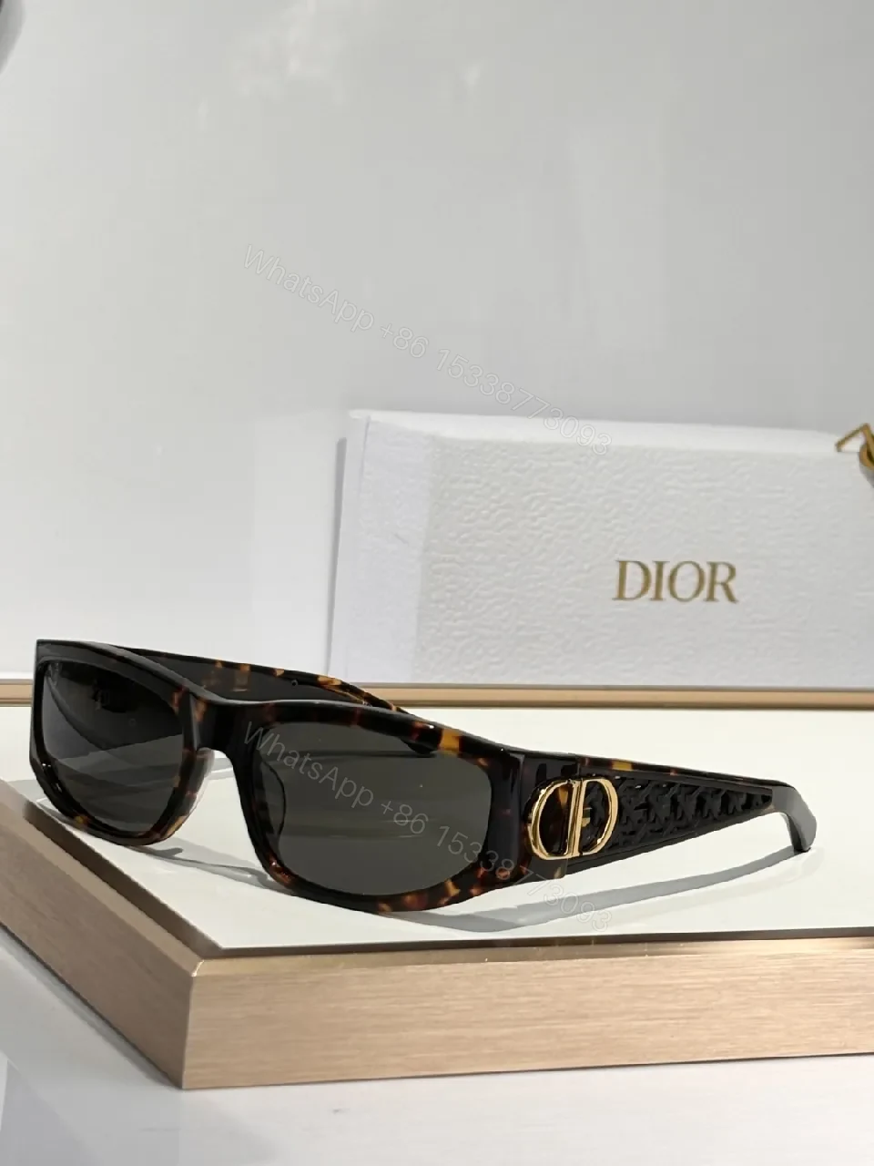 View 4 of White Frame Sunglasses, Acetate, Modern, All-Day Comfort, Sunglasses