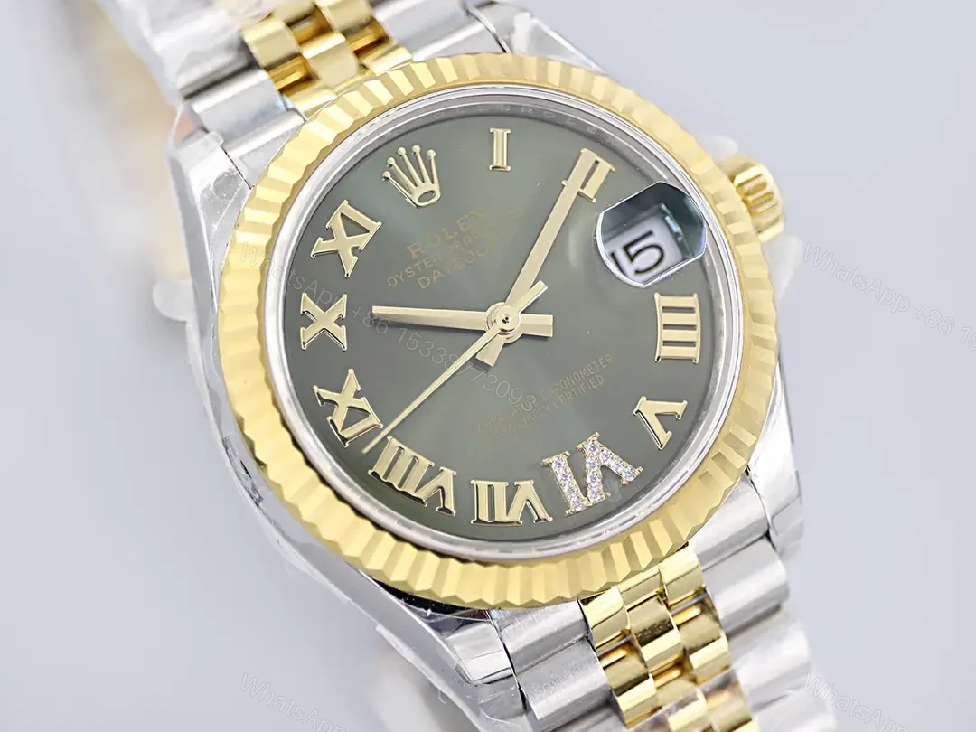 View 4 of Rolex Oyster Perpetual 36 Stainless Steel Turquoise Dial Watch 178273-0090