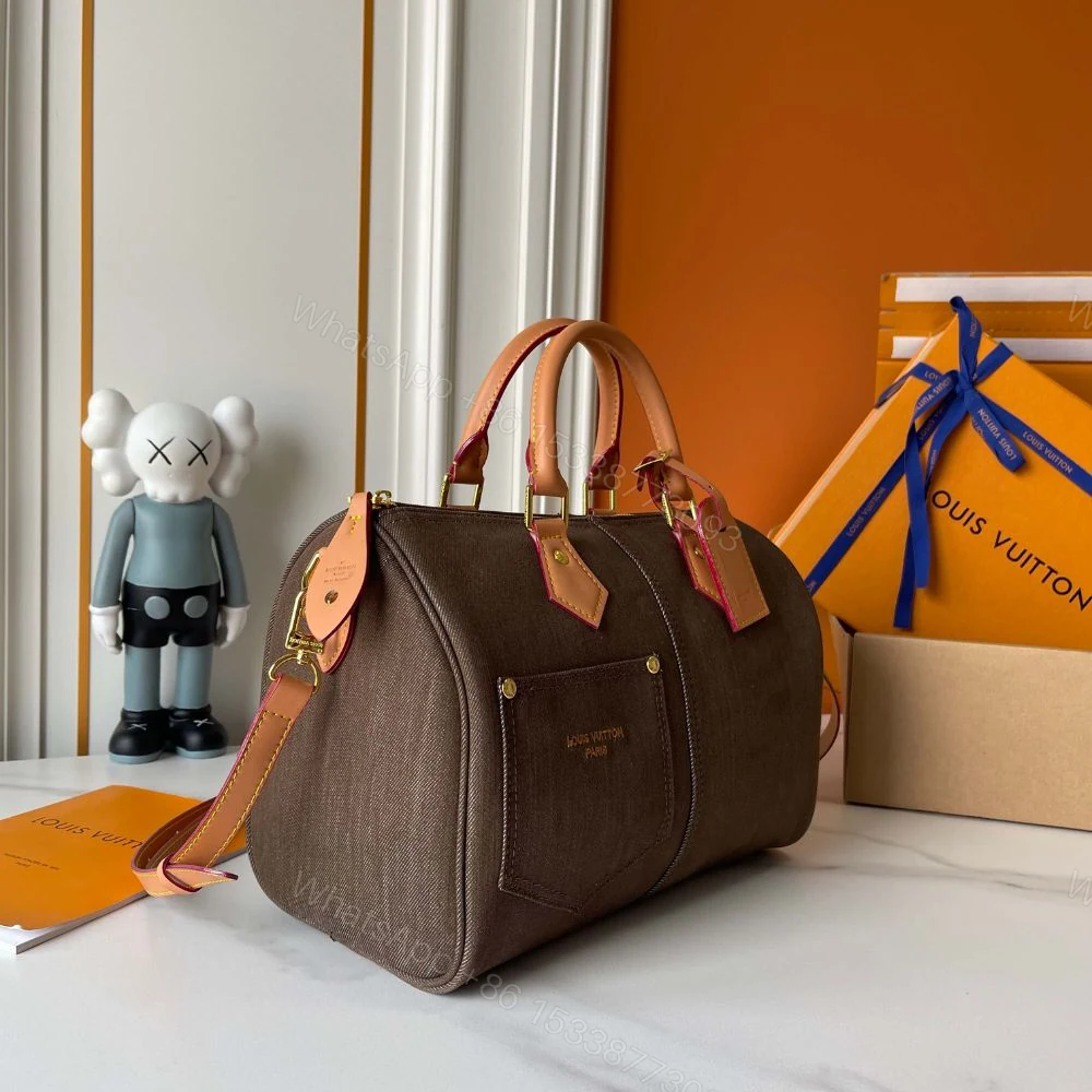 View 3 of Louis Vuitton Speedy 30 Bandoulière Brown 34Cm M29170