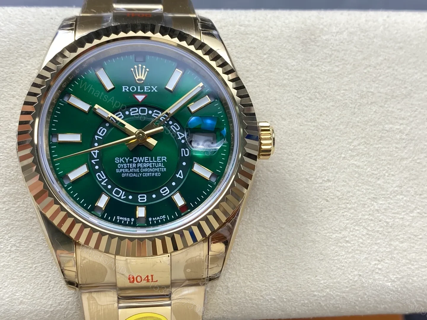 View 5 of Rolex Sky-Dweller Green Dial 336938 (Oyster)