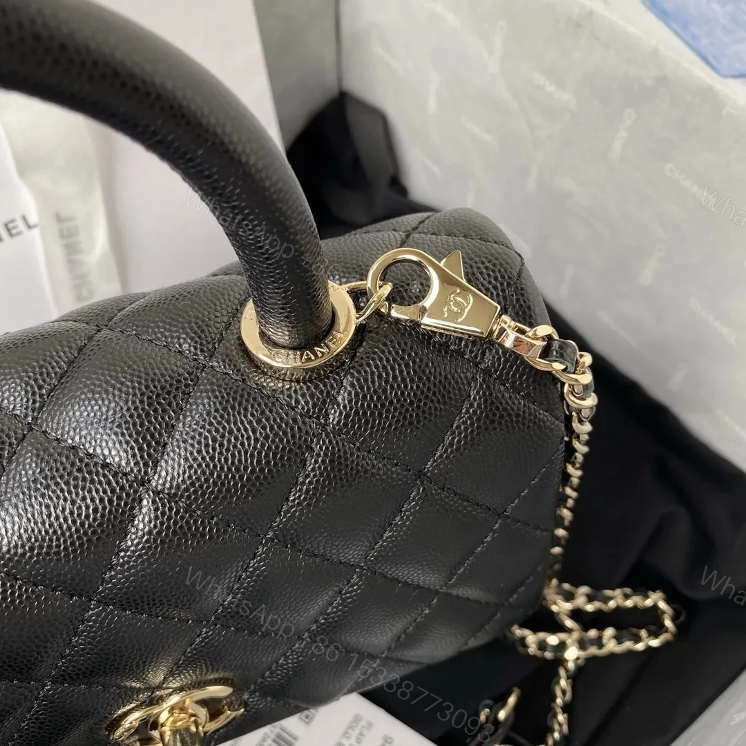 View 3 of Chanel Coco Small Black with Gold Hardware