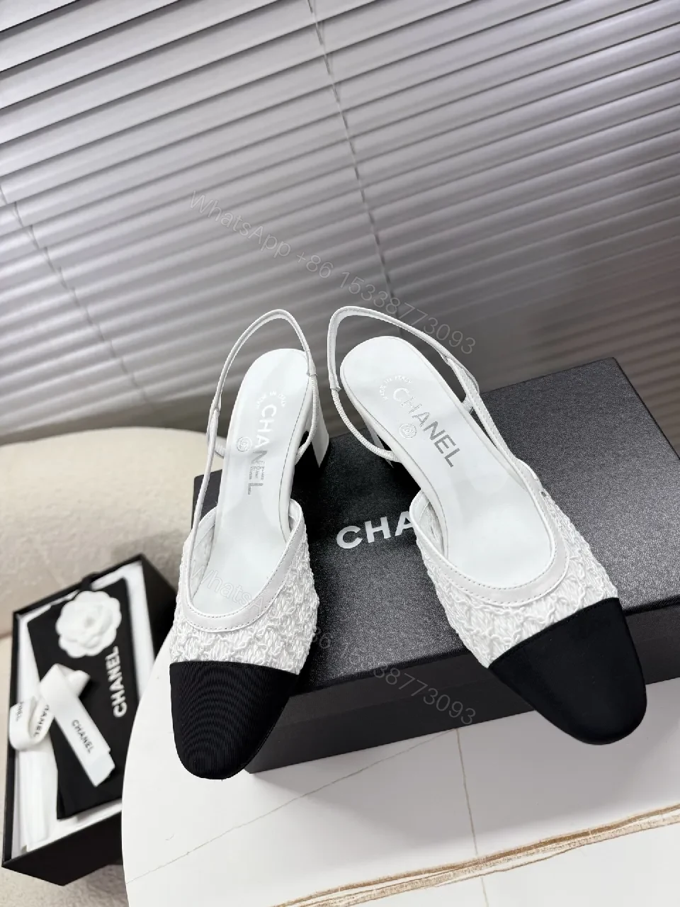 View 4 of Texture-Block Slingback Pumps: Elevated Comfort, Open-Back Style