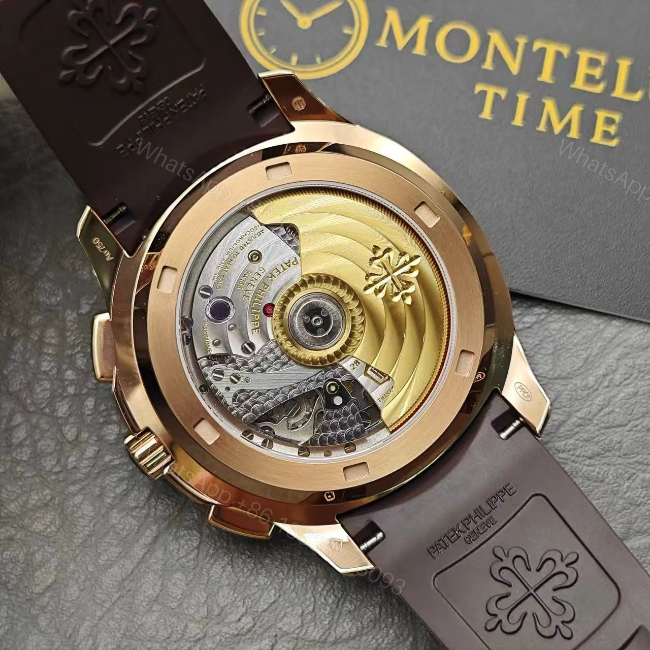 View 7 of Replica Patek Philippe Aquanaut Rose Gold Super Clone