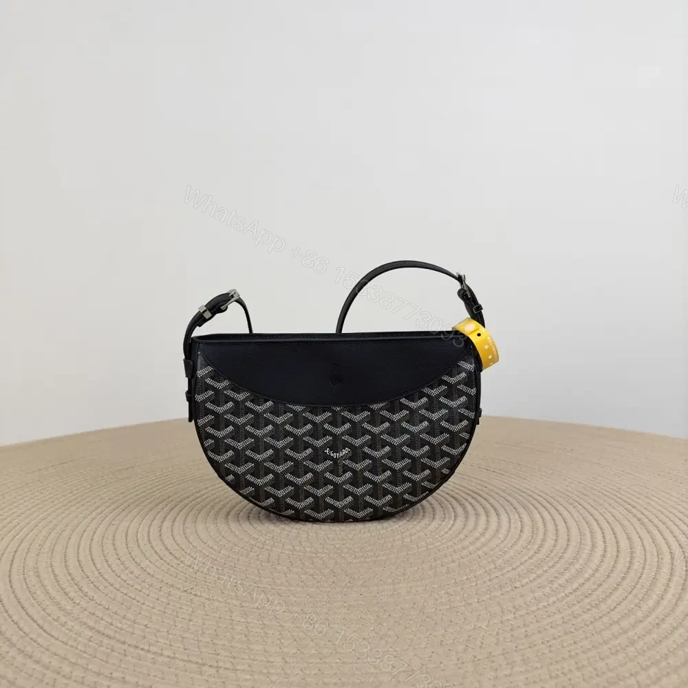 高仿Goyard*01CL01P單肩半月包黑色免檢版 — view 1
