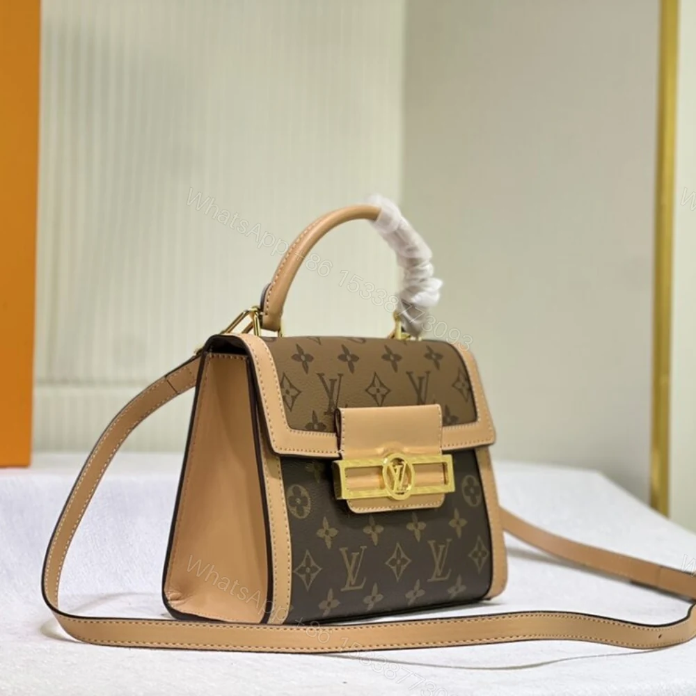 View 3 of Louis Vuitton Dauphine Capitale Bag Brown 21Cm M46751