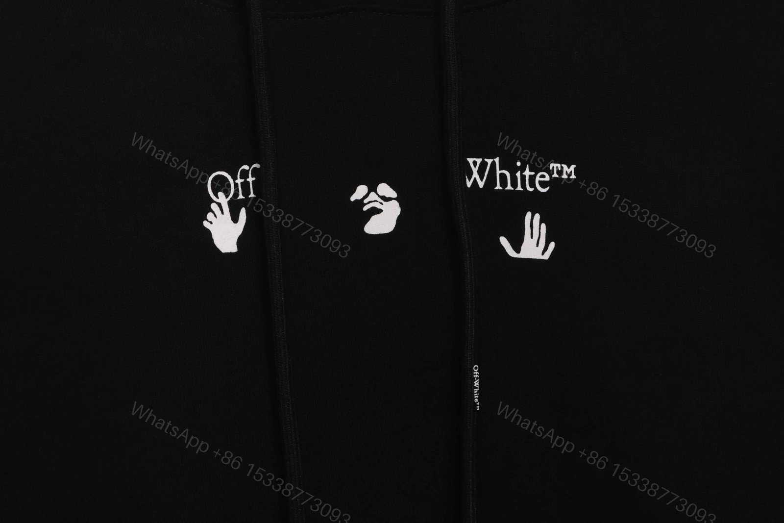 View 7 of Off-White Red Gray Melted Arrow Hoodie