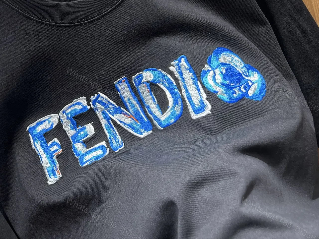 View 2 of Bold Graphic Texture Cotton Tee – Elevated Everyday Luxe