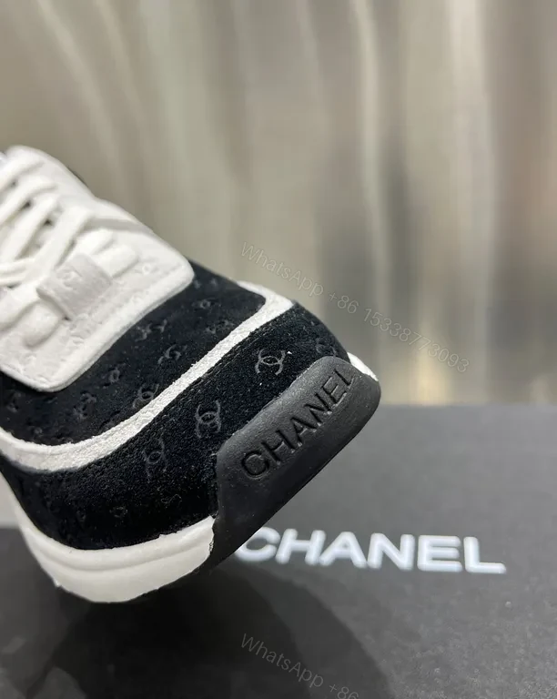View 5 of Chanel-Inspired Knit-Suede Trainers: Luxury Everyday Comfort