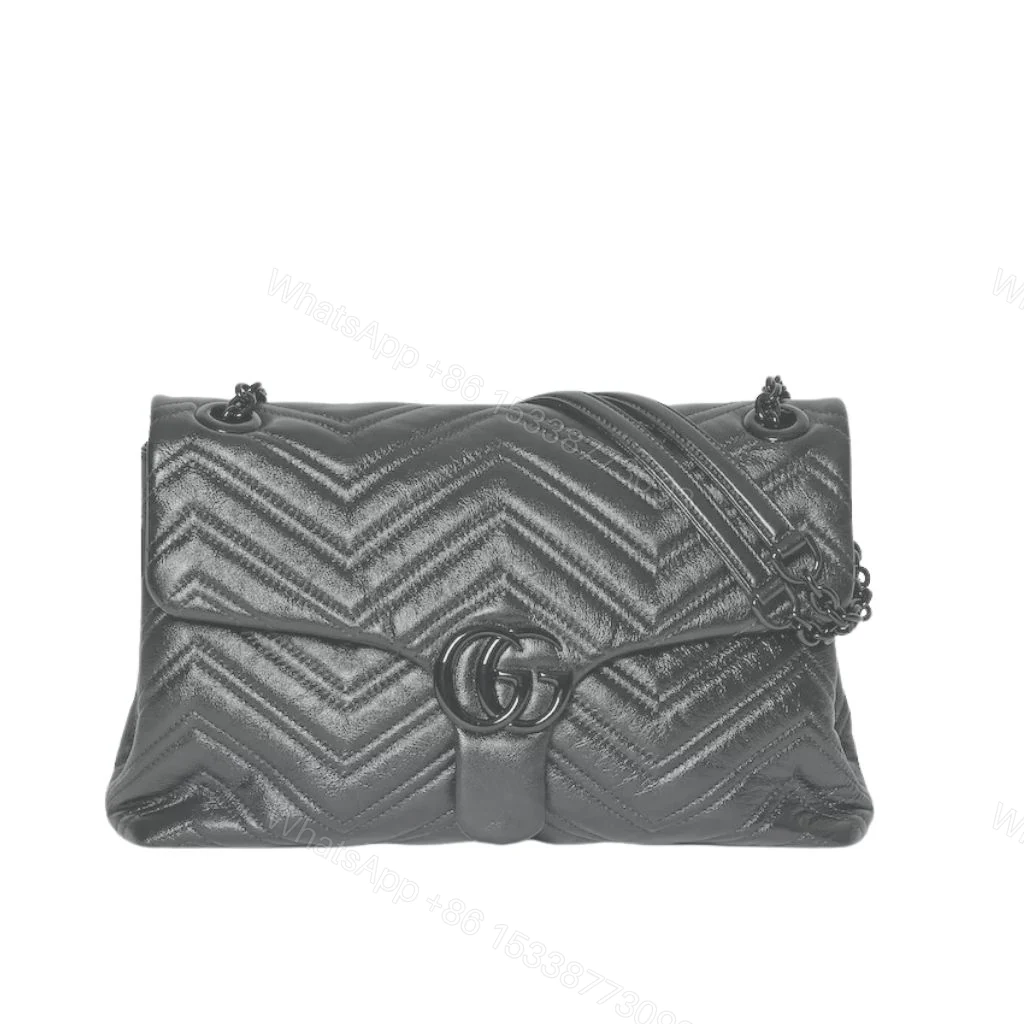Gucci Marmont Medium Shoulder Bag Gray 31Cm — view 1