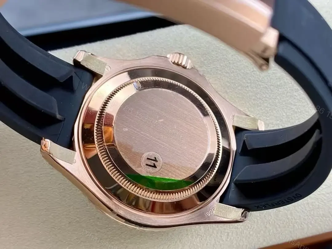 View 15 of Replica Yacht master Watch 1 – Rose Gold Swiss Made Clone
