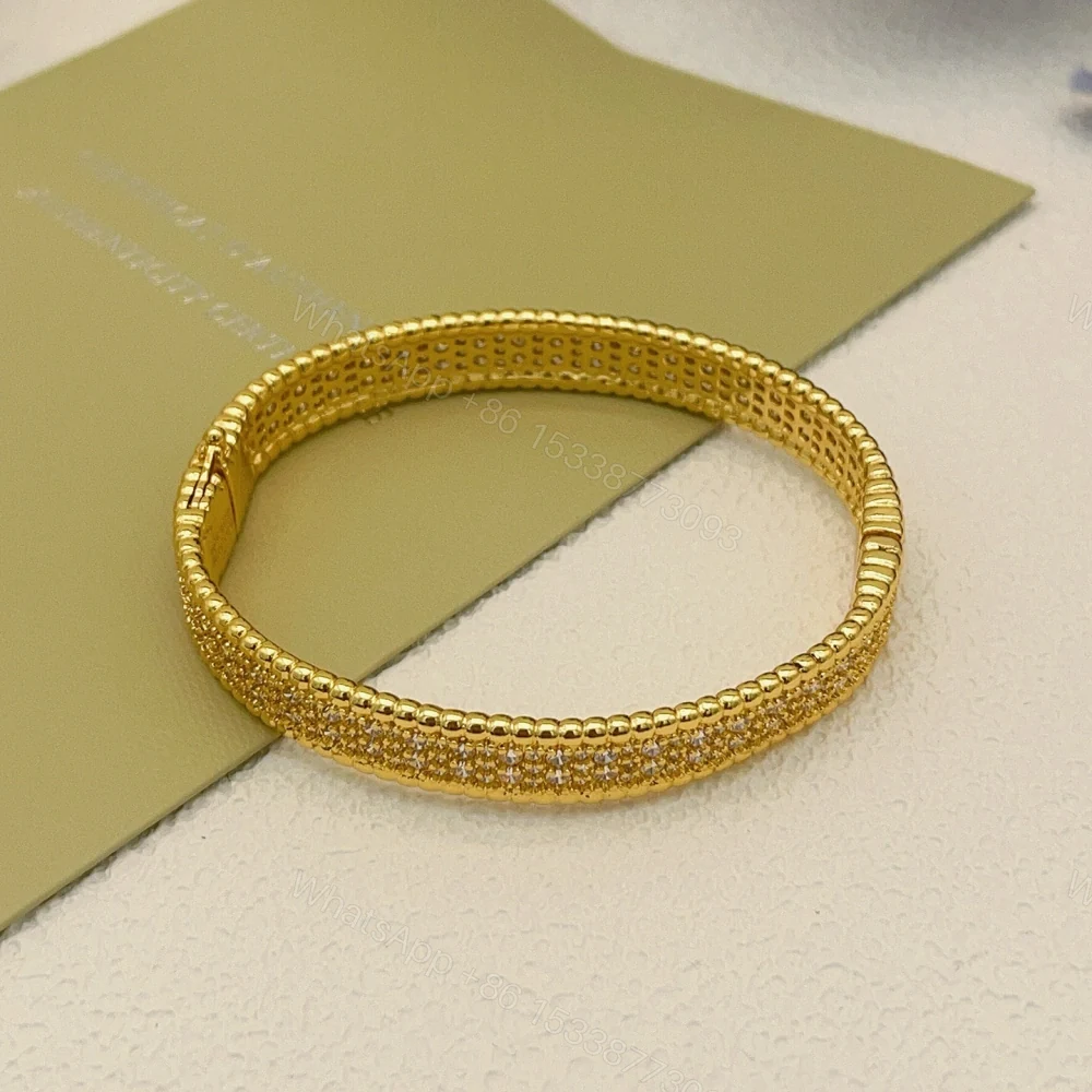 View 8 of 高仿首飾VanCleef&Arpels*RO3YC00密鑽黃金手鐲