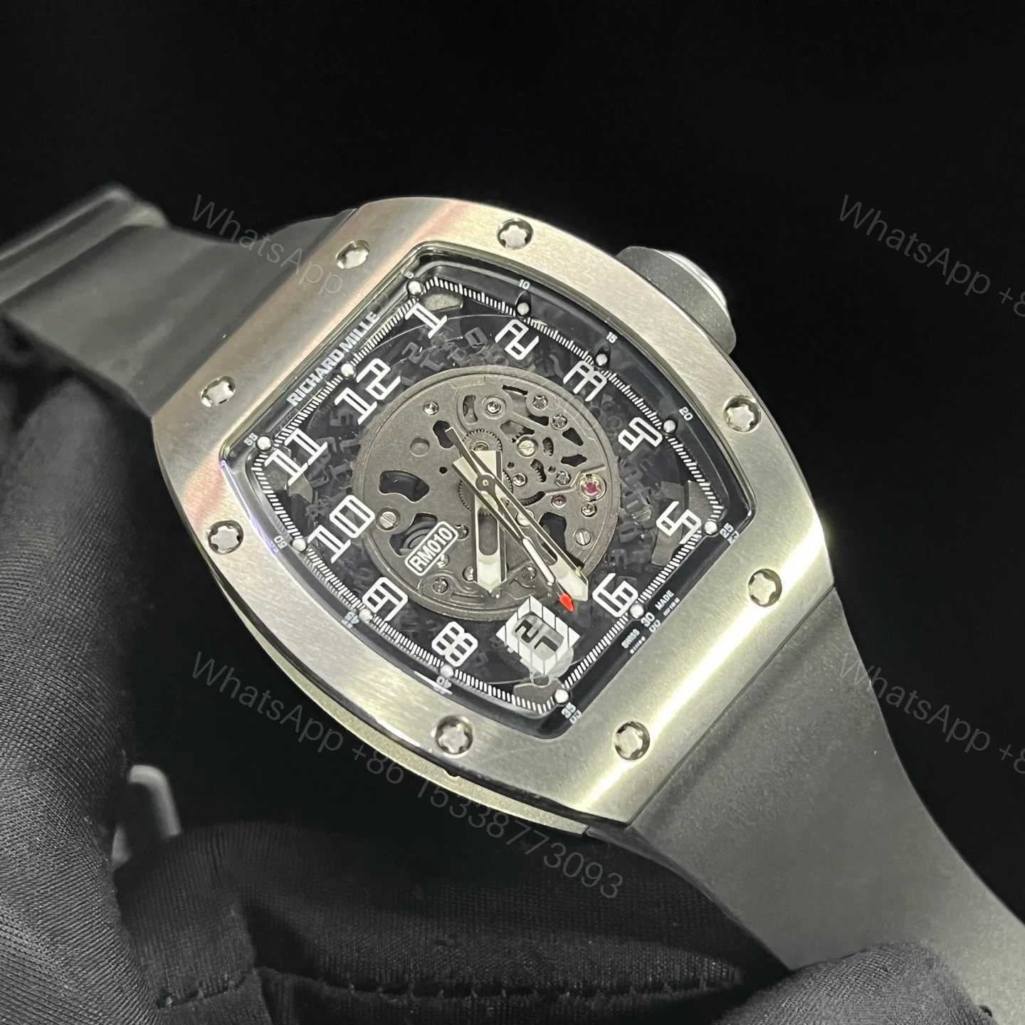 View 3 of Richard Mille Skeleton Automatic Mechanical Watch RM010-SK-AUTO-48MM