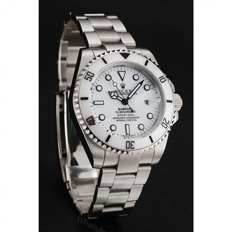 View 2 of Replica Rolex Submariner White Dial 1453863