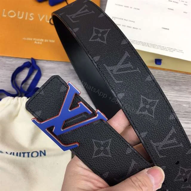 View 4 of LOUIS VUITTON INITIALES 40MM REVERSIBLE MONOGRAM CANVAS BELT – B83