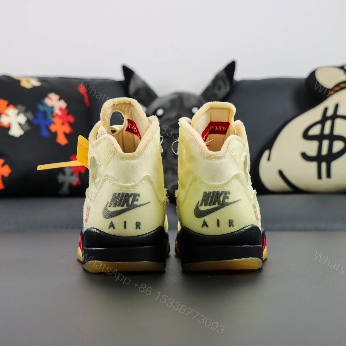 View 6 of Air Jordan 5 Retro Off White Sail Reps