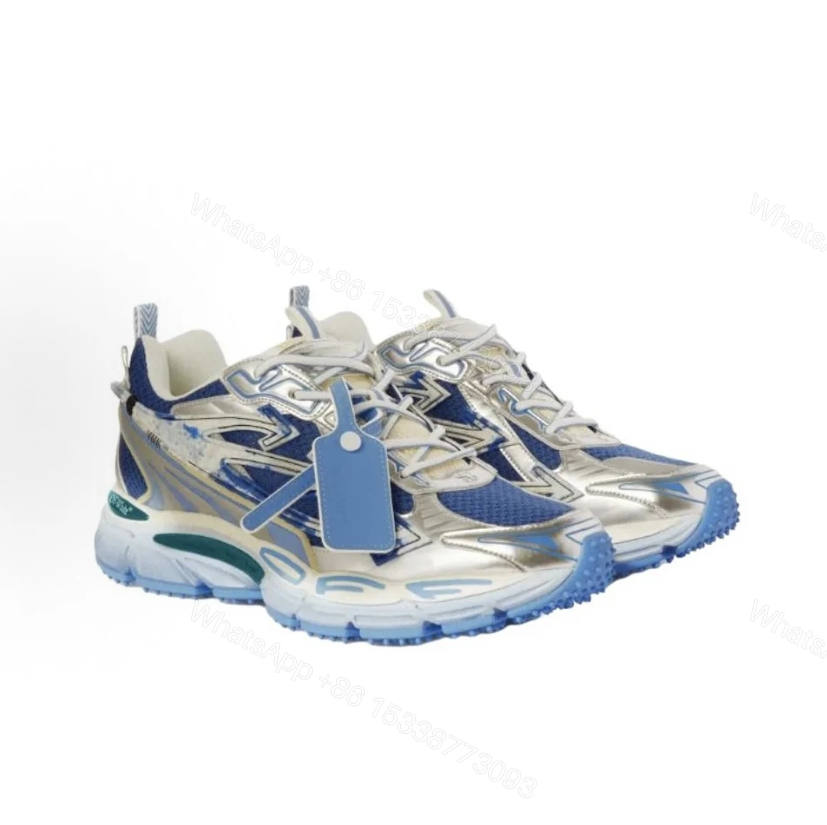 OFF-WHITE Out Of Gradient Blue OMIA295S25 FAB00 47245 — view 2