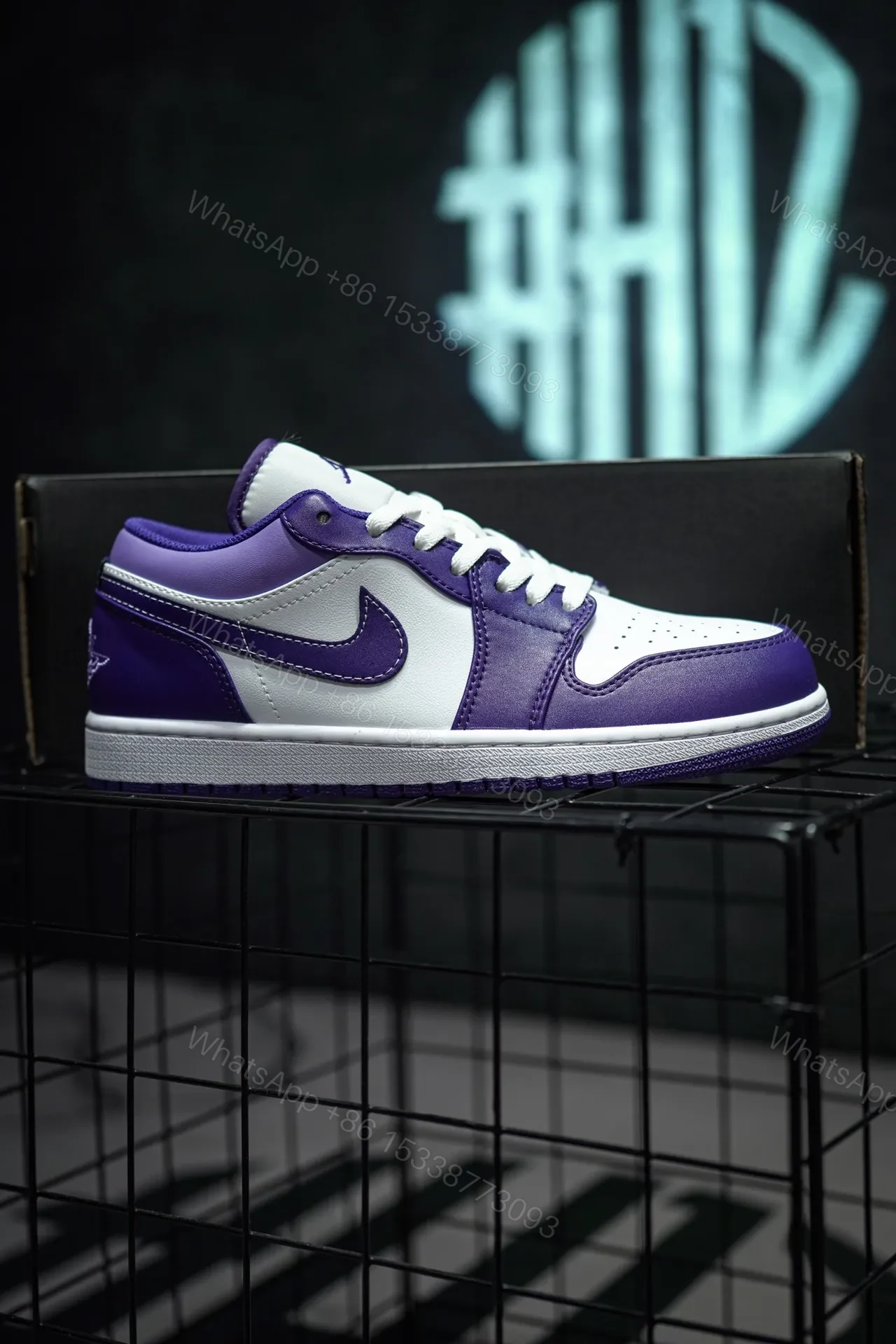 View 6 of Jordan 1 Low Sky J Purple Replica