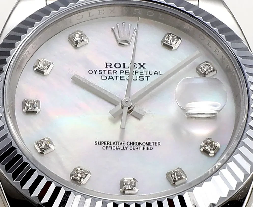 View 6 of 3A Factory Clean Factory DDF Silver Classic Datejust Watch 41mm