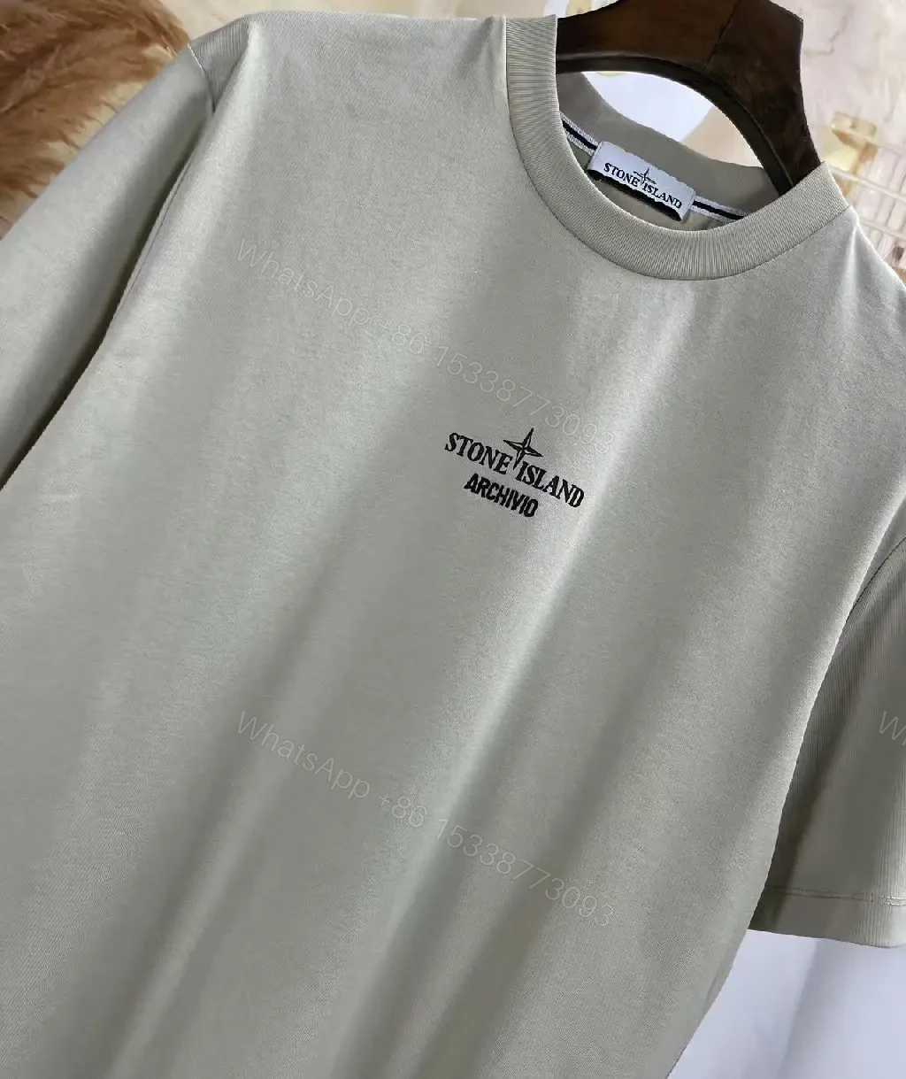 View 3 of Stone Island Archive-Inspired Minimalist Logo Tee: Subtle Comfort