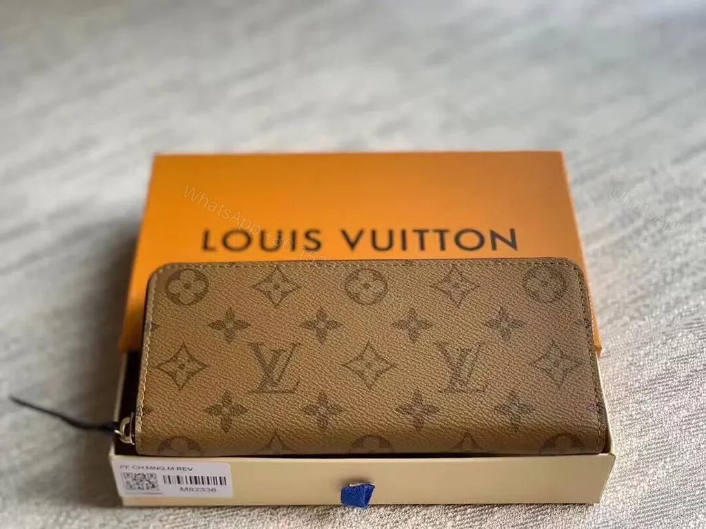 View 2 of Polished Monogram Zip Wallet: Luxury Organization